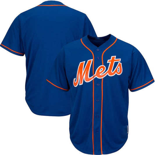 New York Mets Royal Big & Tall Replica Team Jersey Baseball Jerseys