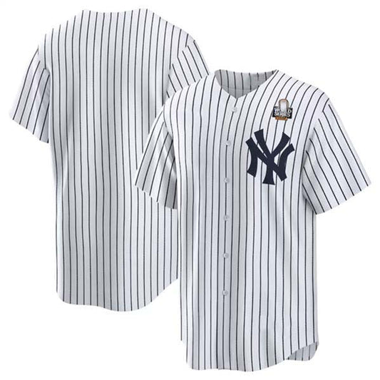 New York Yankees Blank White 2024 World Series Cool Base Stitched Baseball Jersey