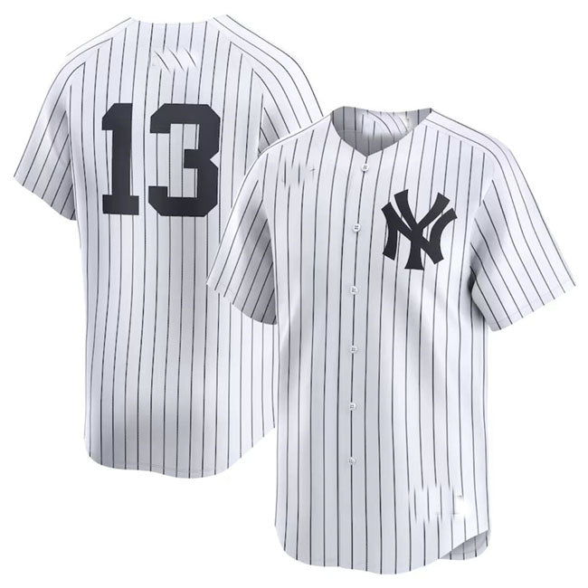 New York Yankees #13 Jazz Chisholm Jr White 2024 Home Limited Stitched Baseball Jersey