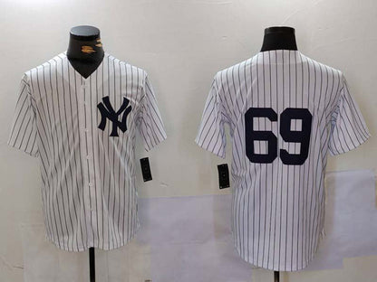 New York Yankees #69 Manny Fresh White Cool Base Stitched Baseball Jersey