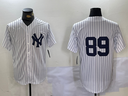 New York Yankees #89 Jasson Dominguez White Cool Base Stitched Baseball Jersey