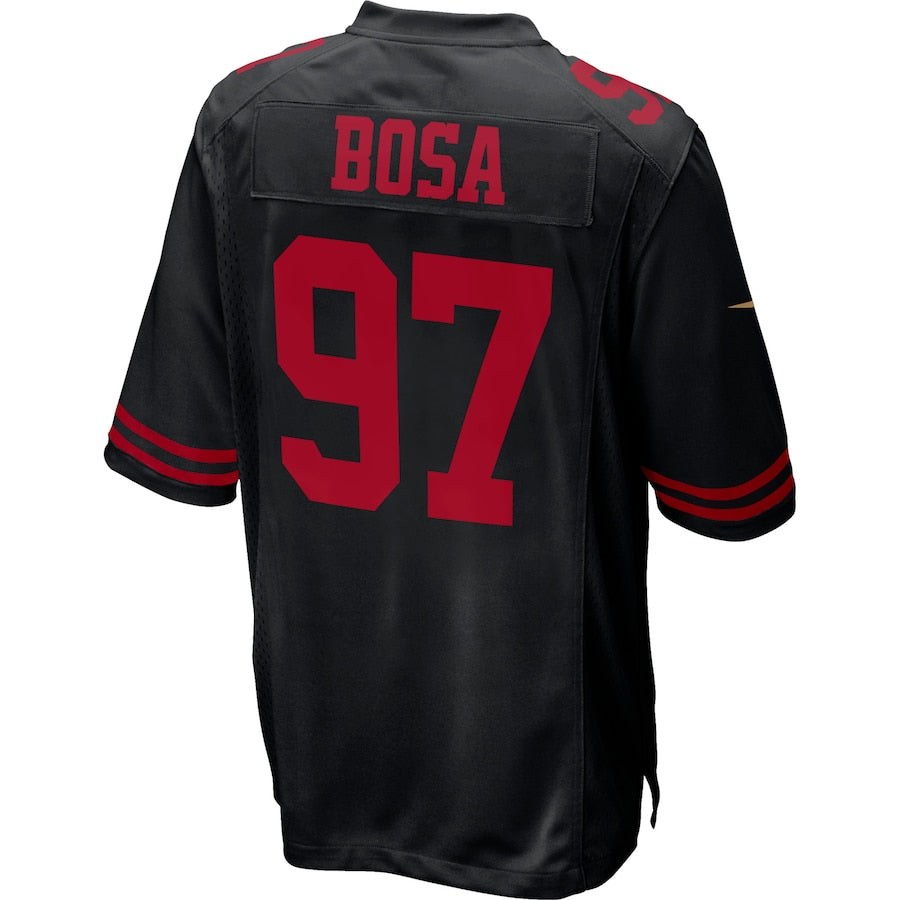 San Francisco 49ers #97 Nick Bosa Fashion Game Jersey Black Stitched American Football Jerseys