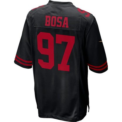 San Francisco 49ers #97 Nick Bosa Fashion Game Jersey Black Stitched American Football Jerseys