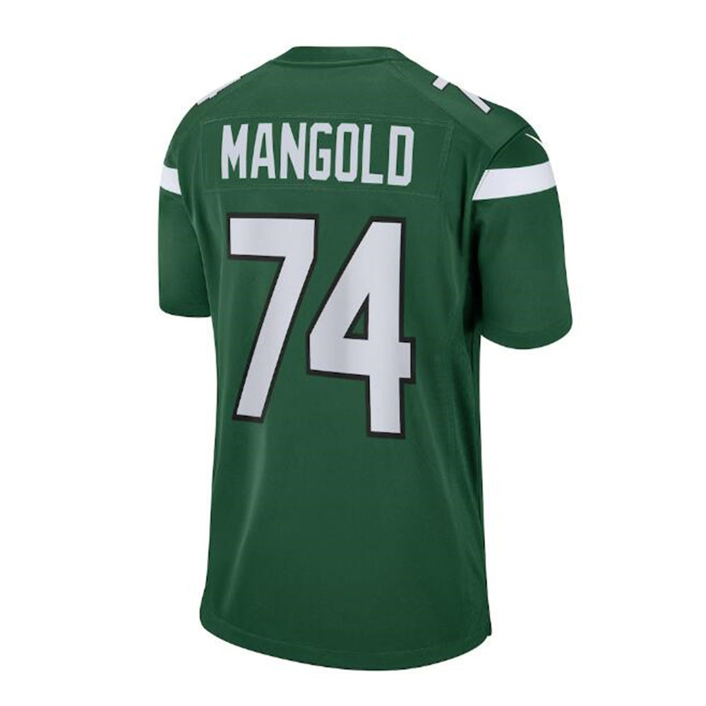 New York Jets #74 Nick Mangold Retired Player Game Jersey - Gotham Green Stitched American Football Jerseys