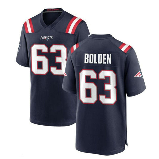 New England Patriots #63 Isaiah Bolden Game Jersey - Navy Stitched American Football Jerseys