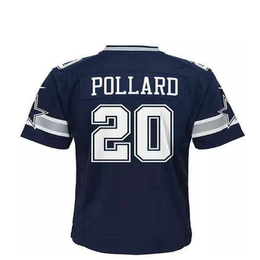 Dallas Cowboys #20 Tony Pollard Navy Game Jersey Stitched American Football Jerseys