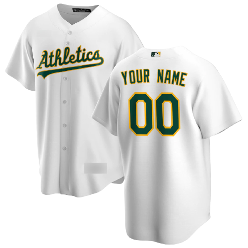 Oakland Athletics White Home Team Jersey