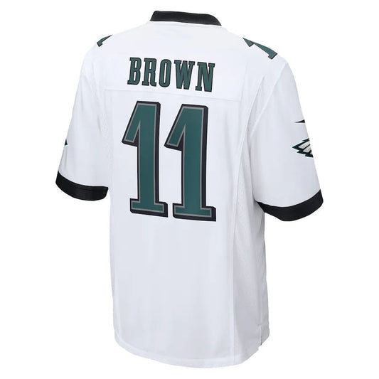 Philadelphia Eagles #11 A.J. Brown White Game Jersey Stitched American Football Jerseys