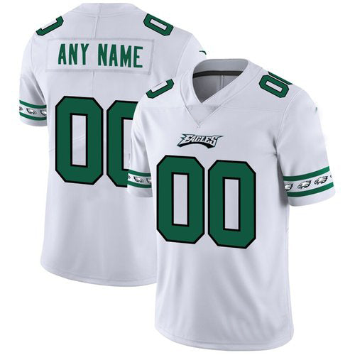 Custom Philadelphia Eagles White Team Logo Vapor Limited  Jersey Stitched American Football Jerseys