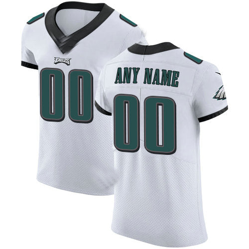 Custom Philadelphia Eagles White Vapor Untouchable Custom Elite Jersey Stitched American Football Jerseys