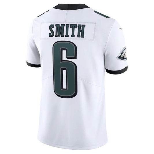 Philadelphia Eagles #6 DeVonta Smith White Vapor Limited Jersey Stitched American Football Jerseys