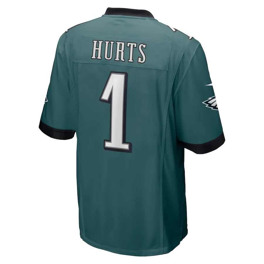 Philadelphia Eagles #1 Jalen Hurts Midnight Green Player Jersey Stitched American Football Jerseys