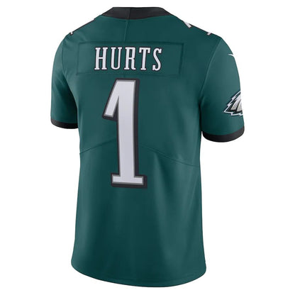 Philadelphia Eagles #1 Jalen Hurts Midnight Green Vapor Limited Jersey Stitched American Football Jerseys