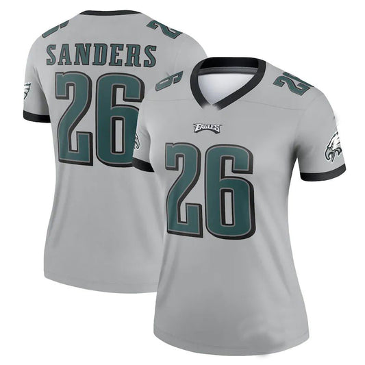 Philadelphia Eagles #26 Miles Sanders Silver Inverted Legend Jersey Stitched American Football Jerseys