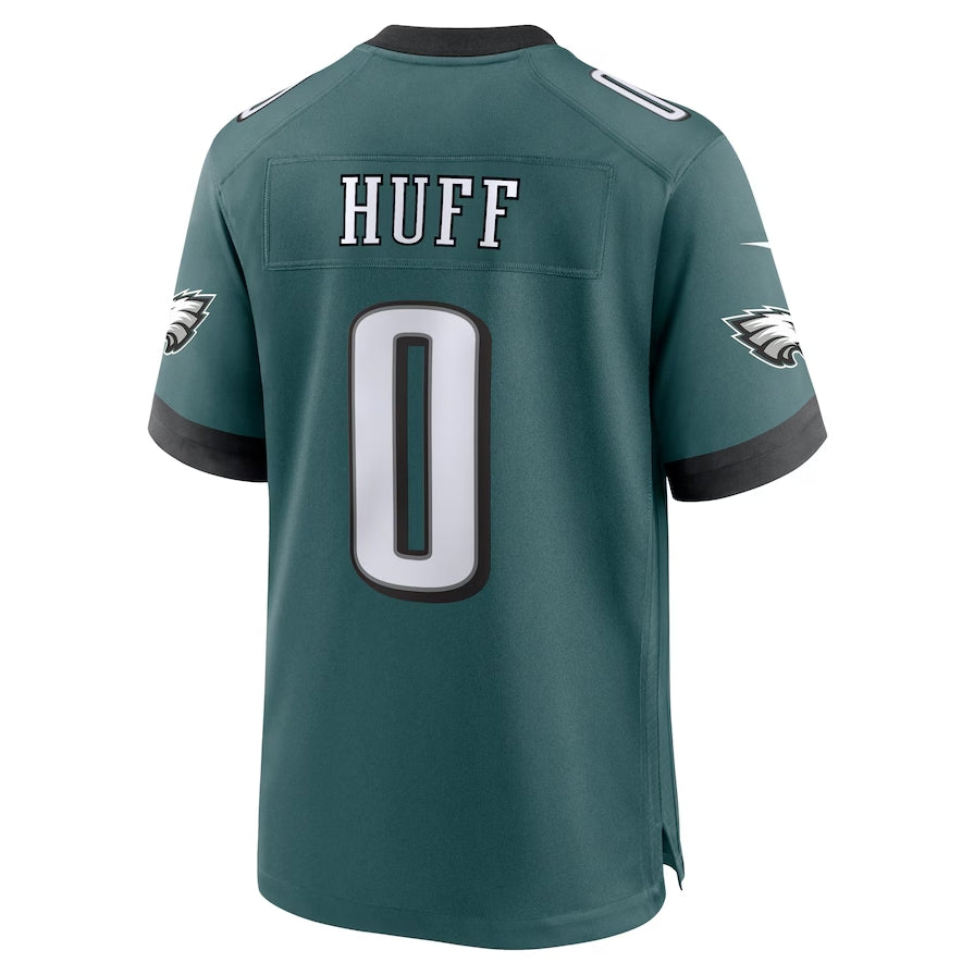 Philadelphia Eagles #0 Bryce Huff Game Player Jersey - Midnight Green Stitched American Football Jerseys