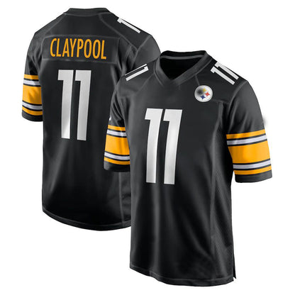 Pittsburgh Steelers #11 Chase Claypool Black Game Team Jersey Stitched American Football Jerseys