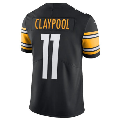 Pittsburgh Steelers #11 Chase Claypool Black Vapor Limited Player Jersey Stitched American Football Jerseys