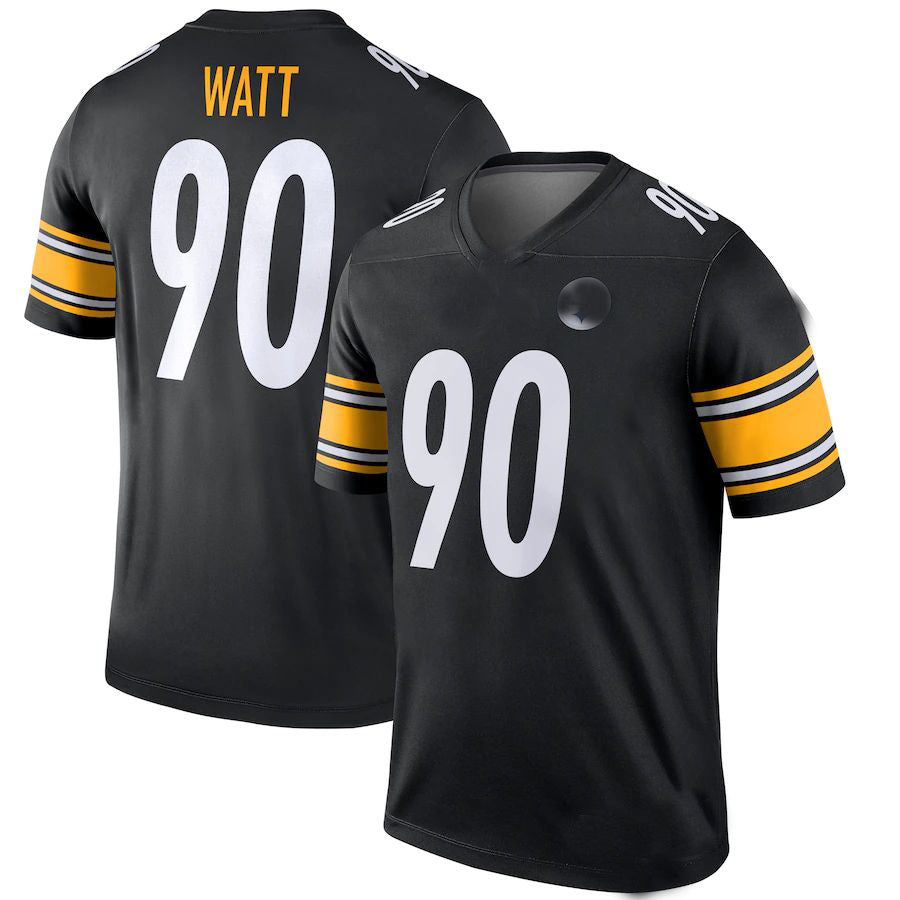 Pittsburgh Steelers #90 T.J. Watt Black Legend Jersey Stitched American Football Jerseys