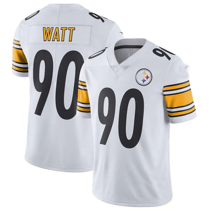 Pittsburgh Steelers #90 T.J. Watt White Vapor Untouchable Limited Jersey Stitched American Football Jerseys