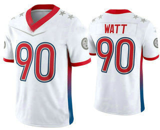 Pittsburgh Steelers #90 T.J. Watt White 2022 Pro Bowl Vapor Untouchable Stitched Limited Jersey American Football Jerseys