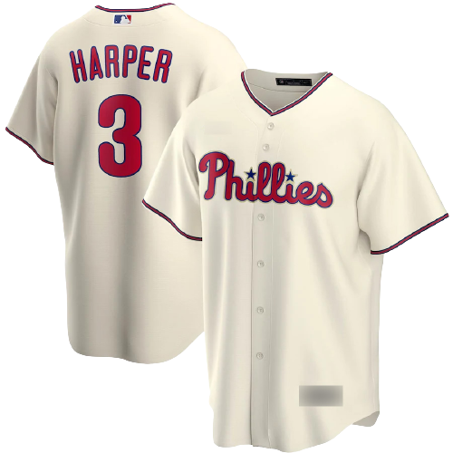 Philadelphia Phillies Cream Alternate Team Jersey