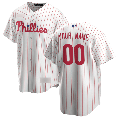 Philadelphia Phillies White/Red Home Team Jersey