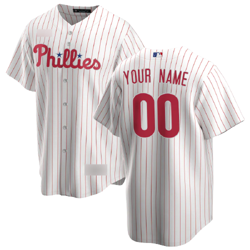 Philadelphia Phillies White/Red Home Team Jersey