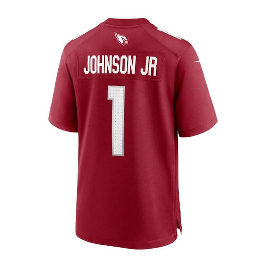 Arizona Cardinal #1 Paris Johnson Jr. 2023 Draft First Round Pick Game Jersey - Cardinal Stitched American Football Jerseys