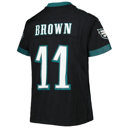 Philadelphia Eagles #11 A.J. Brown Black Game Jersey Stitched American Football Jerseys