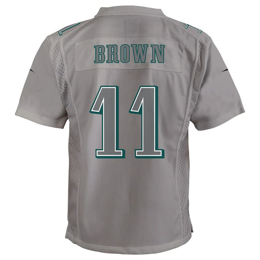 Philadelphia Eagles #11 A.J. Brown Gray Atmosphere Game Jersey Stitched American Football Jerseys