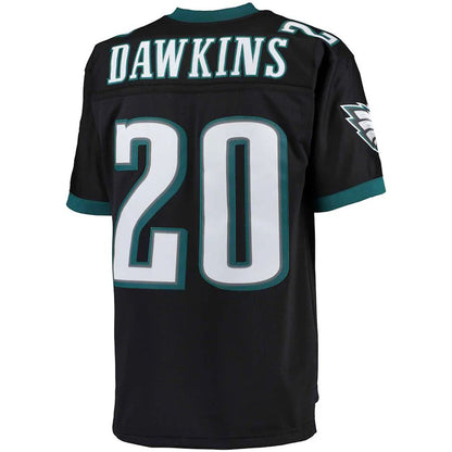 Philadelphia Eagles #20 Brian Dawkins Mitchell & Ness Black Big & Tall 2004 Retired Player Replica Jersey Stitched American Football Jerseys