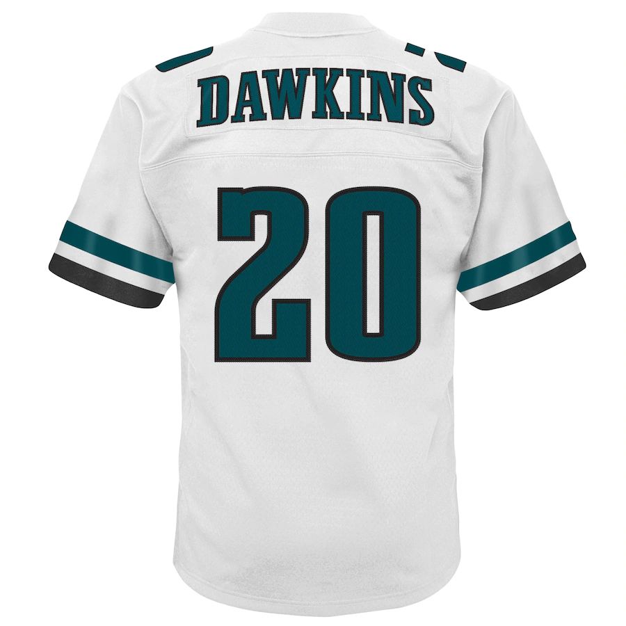 Philadelphia Eagles #20 Brian Dawkins Mitchell & Ness White 2004 Retired Player Legacy Jersey Stitched American Football Jerseys