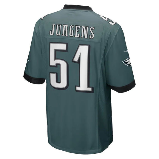 Philadelphia Eagles #51 Cam Jurgens Midnight Green Game Player Jersey Stitched American Football Jerseys