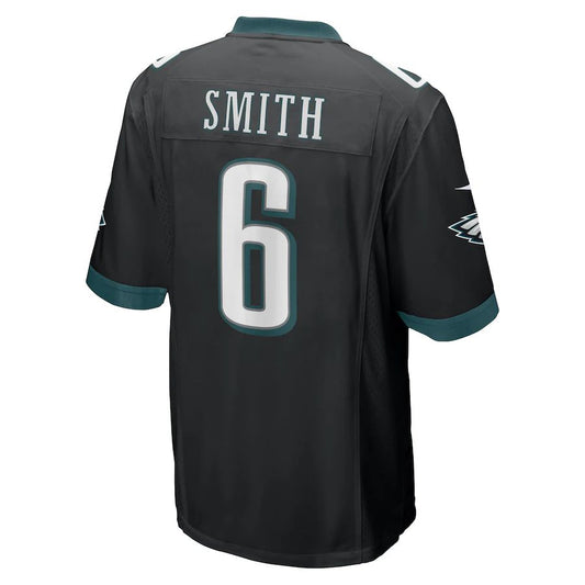 Philadelphia Eagles #6 DeVonta Smith Black Game Jersey Stitched American Football Jerseys