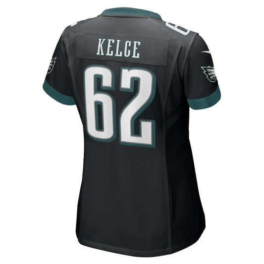 Philadelphia Eagles #62 Jason Kelce Black Player Game Jersey Stitched American Football Jerseys