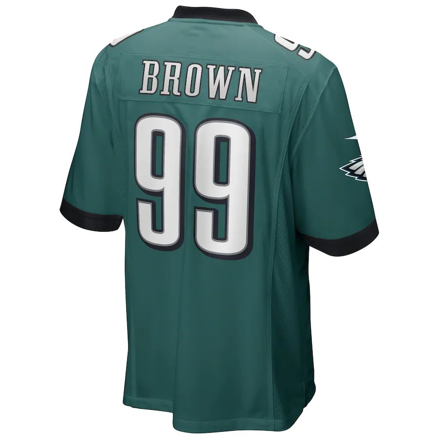 Philadelphia Eagles #99 Jerome Brown Midnight Green Game Retired Player Jersey Stitched American Football Jerseys