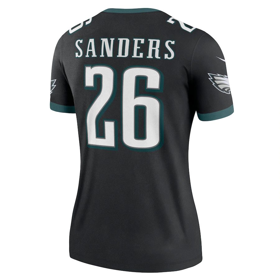 Philadelphia Eagles #26 Miles Sanders Black Legend Jersey Stitched American Football Jerseys