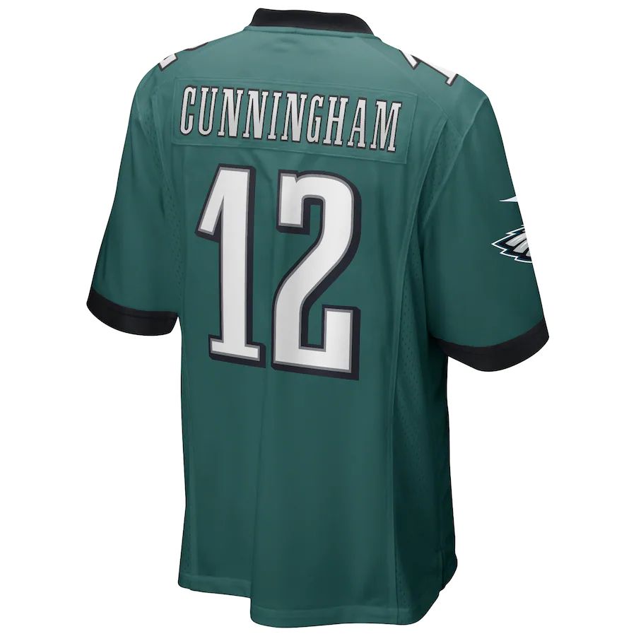 Philadelphia Eagles #12 Randall Cunningham Midnight Green Game Retired Player Jersey Stitched American Football Jerseys