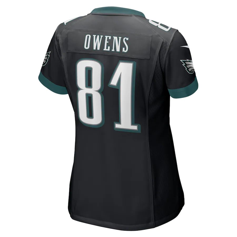 Philadelphia Eagles #81 Terrell Owens Black Retired Player Jersey Stitched American Football Jerseys