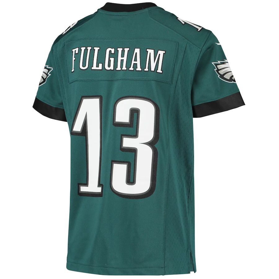 Philadelphia Eagles #13 Travis Fulgham Midnight Green Game Jersey Stitched American Football Jerseys