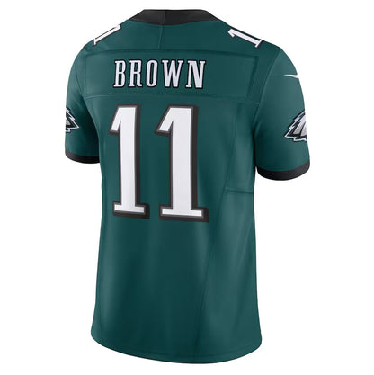 Philadelphia Eagles #11 A.J. Brown Vapor F.U.S.E. Limited Jersey - Midnight Green American Football Jersey