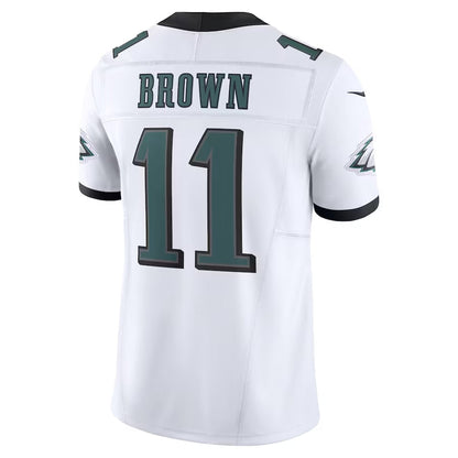 Philadelphia Eagles #11 A.J. Brown Vapor F.U.S.E. Limited Jersey - White American Football Jersey