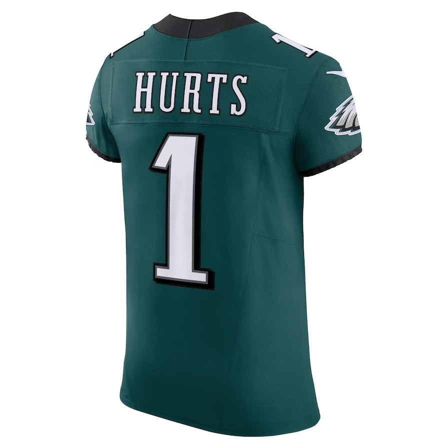 Philadelphia Eagles #1 Jalen Hurts Alternate Vapor F.U.S.E. Elite Jersey - Midnight Green American Football Jerseys