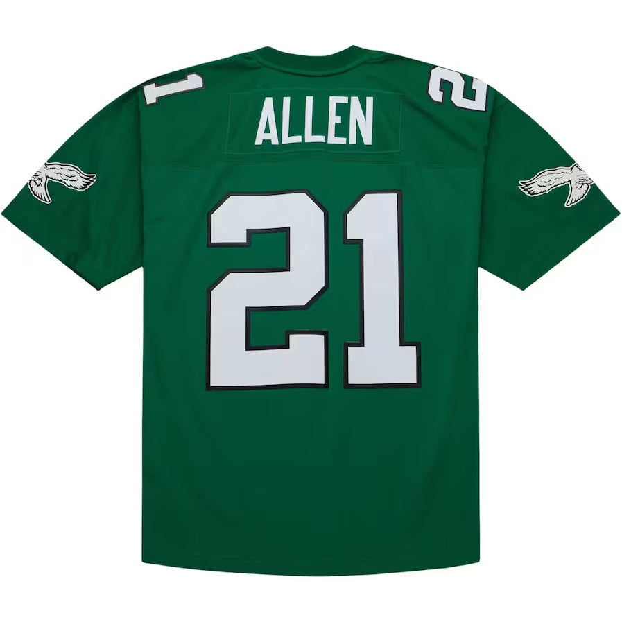 Philadelphia Eagles #21 Eric Allen Mitchell & Ness Legacy Replica Jersey - Kelly Green Stitched American Football Jerseys