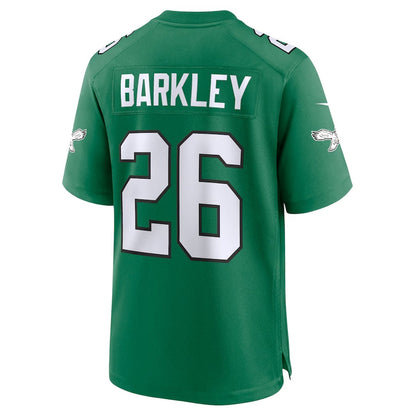 Philadelphia Eagles #26 Saquon Barkley Alternate Game Jersey - Kelly Green American Football Jerseys