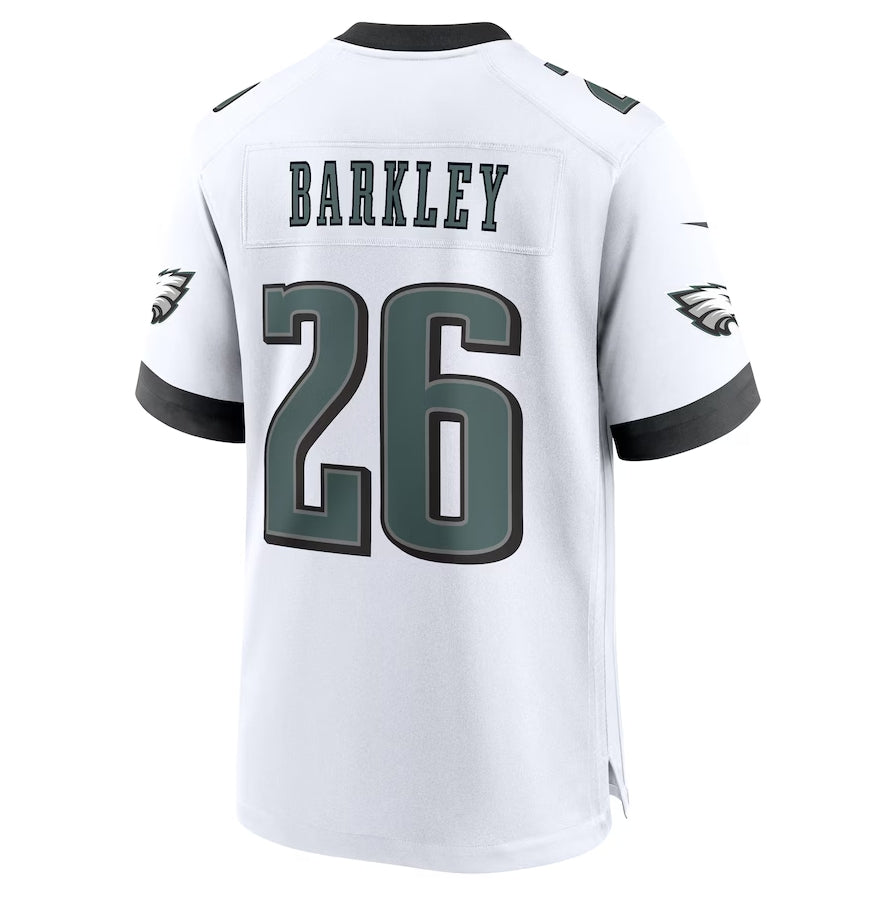 Philadelphia Eagles #26 Saquon Barkley White Game Jersey - White American Football Jerseys