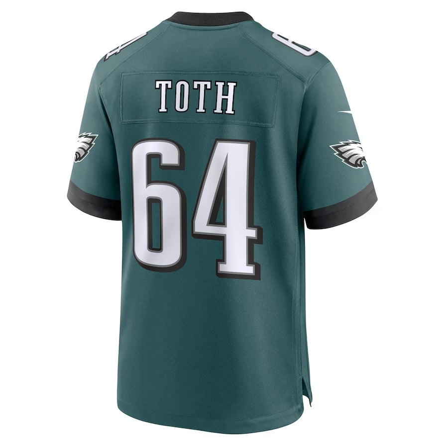 Philadelphia Eagles #64 Brett Toth Game Jersey - Midnight Green American Football Jerseys