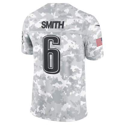 Philadelphia Eagles #6 DeVonta Smith Arctic Camo 2024 Salute to Service Limited Stitched American Football Jerseys