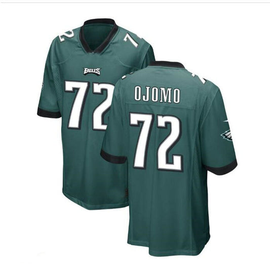 Philadelphia Eagles #72 Moro Ojomo Game Jersey - Midnight Green Stitched American Football Jerseys