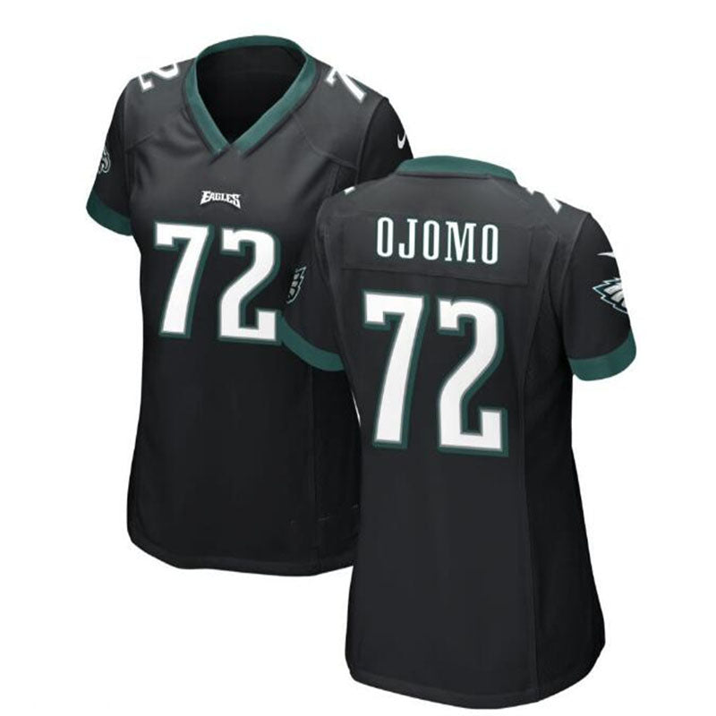 Philadelphia Eagles #72 Moro Ojomo Alternate Game Jersey - Black Stitched American Football Jerseys